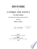Histoire de l'antique cité d'Autun
