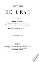 Histoire de l'eau