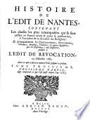Histoire de l'Édit de Nantes