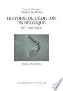 Histoire de l'édition en Belgique