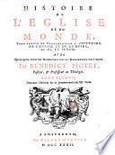 Histoire de l'église et du monde (11me et 12me siècle), pour servir de continuation à l'Histoire de l'Eglise et de l'Empire, de Mr. Le Sueur