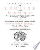 Histoire de l'Eglise et du monde pour servir de continuation à l'Histoire de l'Eglise et de l'Empire de Le Sucur
