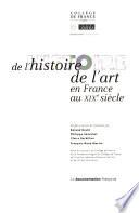 Histoire de l'histoire de l'art en France au XIXe siècle