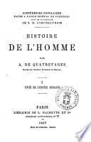 Histoire de l'homme par A. de Quatrefages