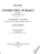 Histoire de l'instruction publique en Europe et principalement en France