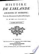 Histoire de l'Irlande ancienne et moderne