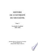 Histoire de l'Université de Neuchâtel