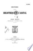 Histoire de la Bibliothèque de l'Arsenal
