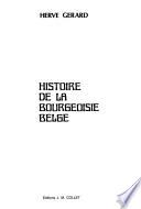 Histoire de la bourgeoisie belge
