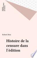 Histoire de la censure dans l'édition