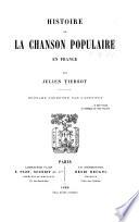 Histoire de la chanson populaire en France