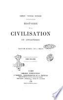 Histoire de la civilisation en Angleterre Henry Thomas Buckle