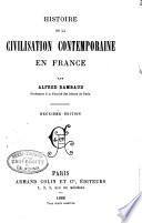 Histoire de la civilization contemporaine en France ...