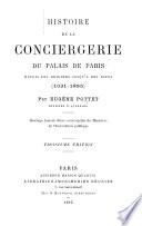 Histoire de la Conciergerie du Palais de Paris