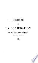 Histoire de la conjuration de Louis Philippe Joseph d'Orleans, surnommé Égalité