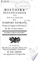 Histoire de la décadence et de la chute de l'Empire romain