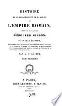 Histoire de la décadence et de la chute de l'Empire romain. Trad