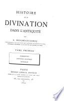 Histoire de la divination dans l'antiquité