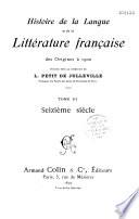 Histoire de la langue et de la littérature française
