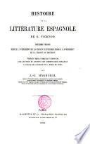 Histoire de la Littératura Espagnole