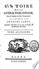 Histoire de la littérature d'Italie