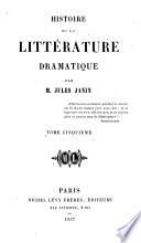 Histoire de la littérature dramatique