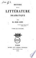 Histoire de la littérature dramatique