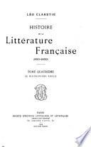 Histoire de la littérature française (900-1900) ...