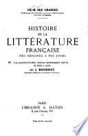Histoire de la littérature française des origines à nos jours