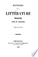 Histoire de la littérature française