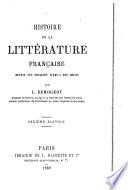 Histoire de la littérature française