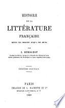 Histoire de la littérature française