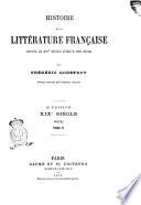 Histoire de la Litterature Francaise 