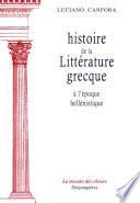 Histoire de la littérature grecque à l'époque hellénistique