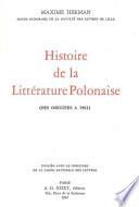 Histoire de la littérature polonaise (des origines à 1961)