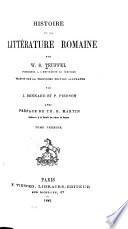 Histoire de la littérature romaine