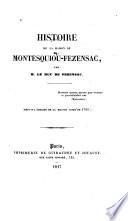 Histoire de la maison de Montesquiou-Fezensac