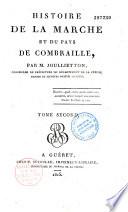 Histoire de la Marche et du Pays de Combraille