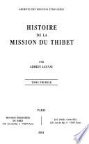 Histoire de la mission du Thibet