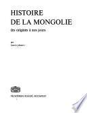 Histoire de la Mongolie