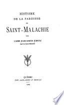 Histoire de la paroisse de Saint-Malachie