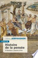 Histoire de la pensée d'Homère à Jeanne d'Arc