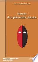 Histoire de la philosophie africaine