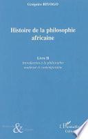 Histoire de la philosophie africaine