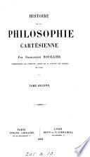 Histoire de la philosophie cartésienne