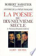 Histoire de la poésie française du XIXè -