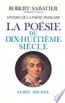 Histoire de la poésie française - Poésie du XVIIIo siècle