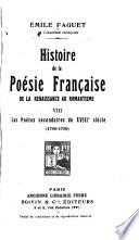 Histoire de la poésie franc̜aise de la renaissance au romantisme