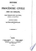 Histoire de la procédure civile chez les Romains