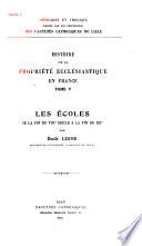 Histoire de la propriété ecclésiastique en France